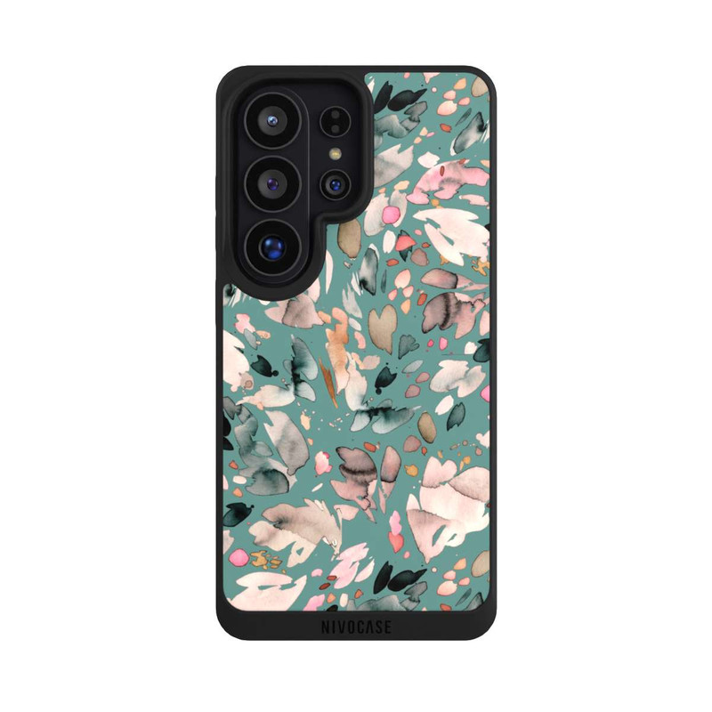 Galaxy S26 Ultra NIVOpure Abstrakte Blumenblätter grün