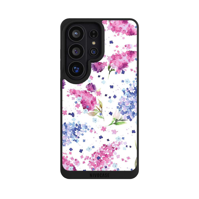 Galaxy S26 Ultra NIVOpure Hortensien Lila und Rosa Blumen