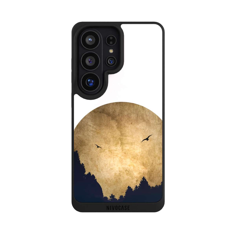 Galaxy S26 Ultra NIVOpure Zwei Vögel vor Mond
