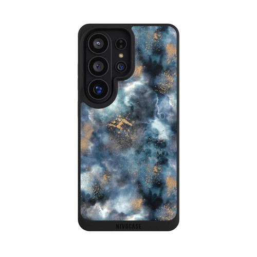 Samsung Galaxy S26 Ultra NIVOpure Smoky Marble Watercolor Navy