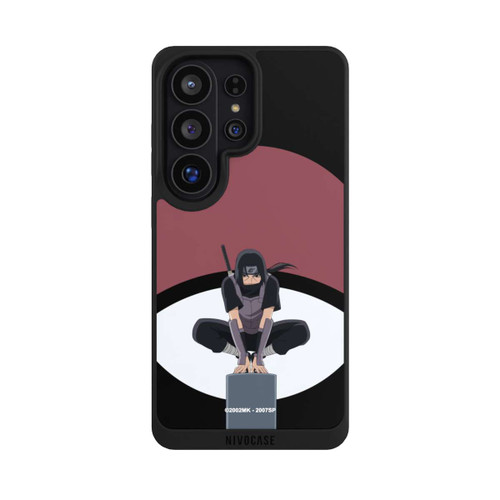 Samsung Galaxy S26 Ultra NIVOpure Itachi Uchiha Symbol Schwarzer Hintergrund