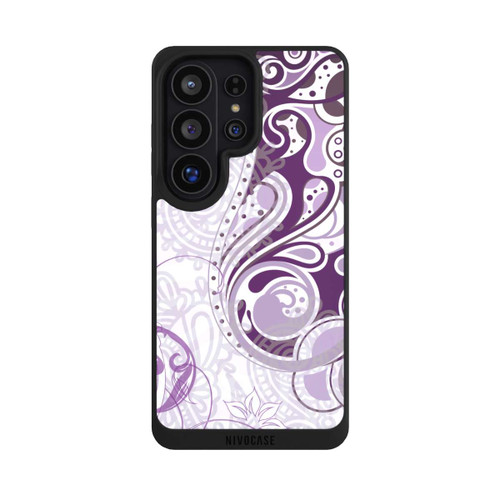 Samsung Galaxy S26 Ultra NIVOpure Purple and White Autumn Pattern
