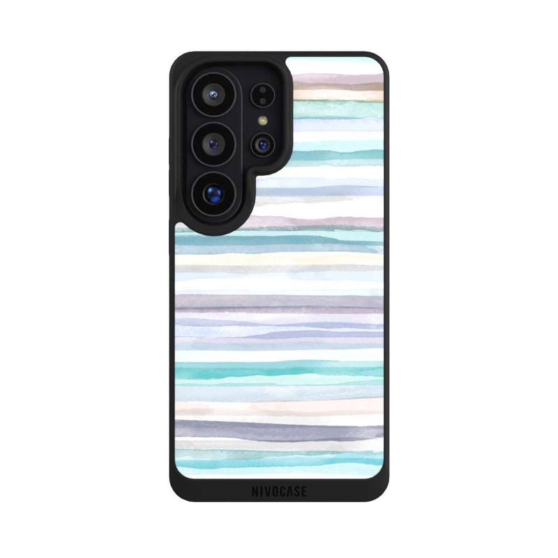 Galaxy S26 Ultra NIVOpure Pastellfarbene Streifen Blau