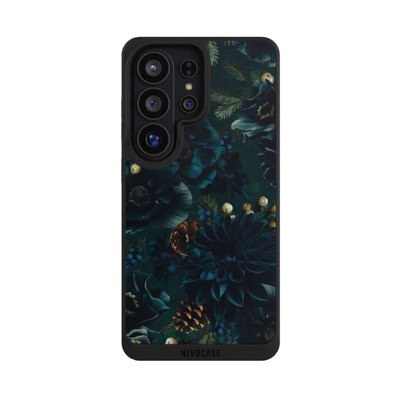 Galaxy S26 Ultra NIVOpure Blumenmuster Grün und Blau
