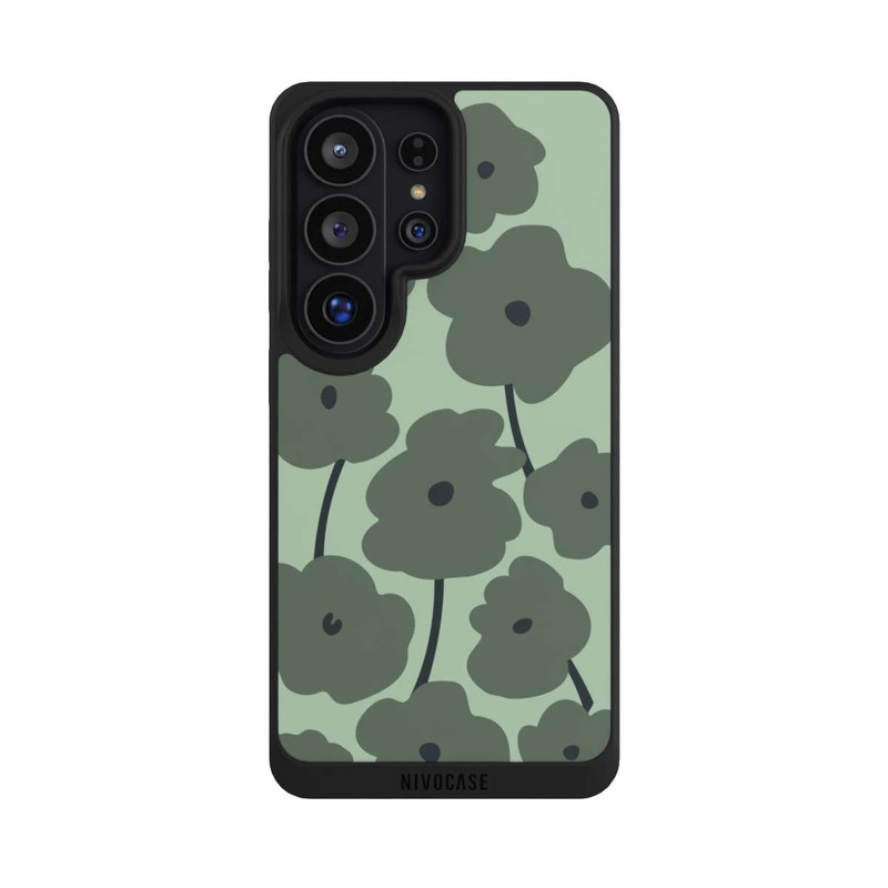 Galaxy S26 Ultra NIVOpure Minimalistische Blumen Grün