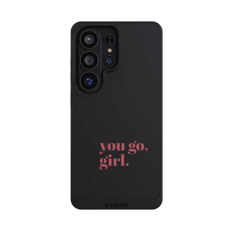 Galaxy S26 Ultra NIVOpure You Go Girl Rosa Transparent