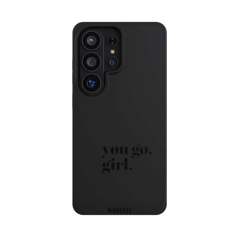 Galaxy S26 Ultra NIVOpure You Go Girl Schwarz Transparent