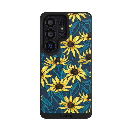 Samsung Galaxy S26 Ultra NIVOpure Sunflowers Pattern Dark Illustration