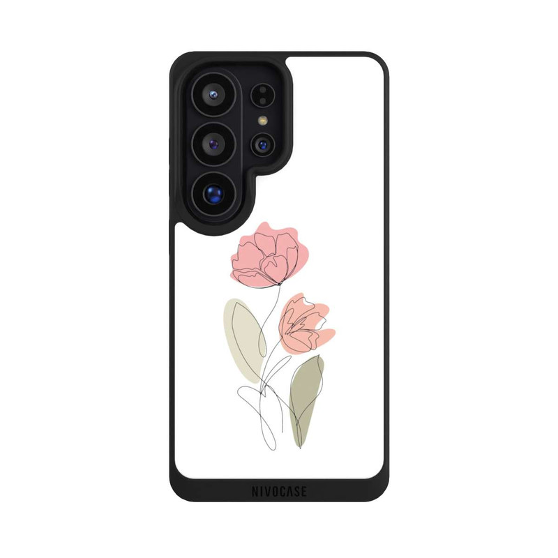 Galaxy S26 Ultra NIVOpure Blume Line Art Rot