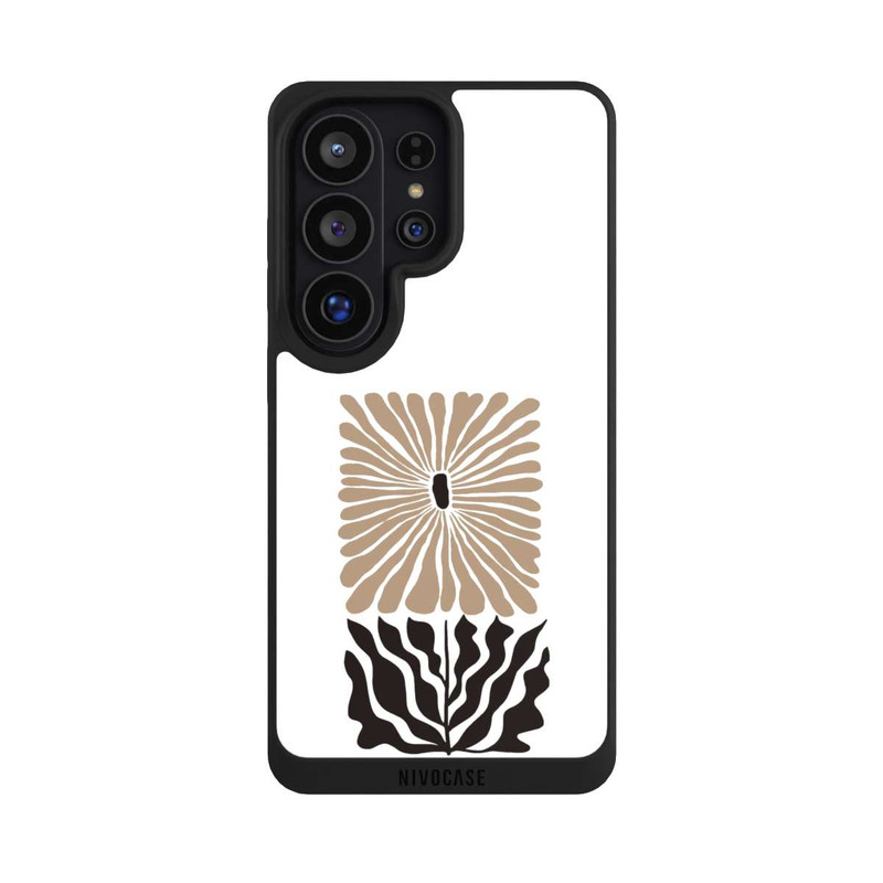 Galaxy S26 Ultra NIVOpure Eckige Blume Dunkelbraun