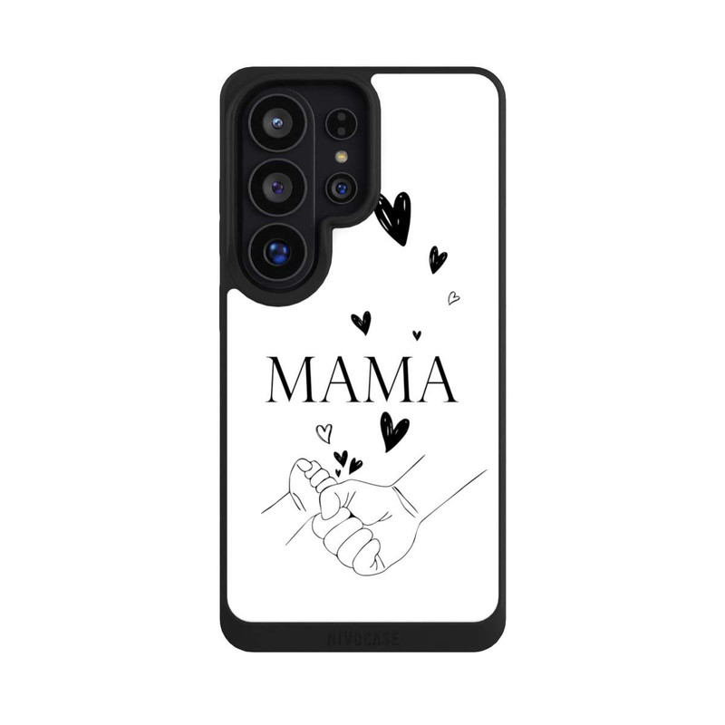 Galaxy S26 Ultra NIVOpure Muttertag Line Art Hände Schwarz Weiß