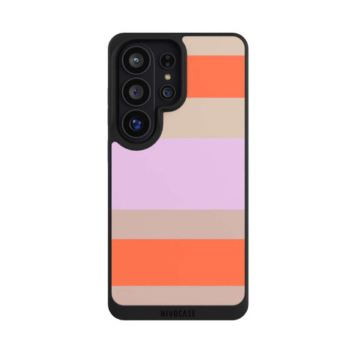 Samsung Galaxy S26 Ultra NIVOpure Moca Lila Orange Stripes