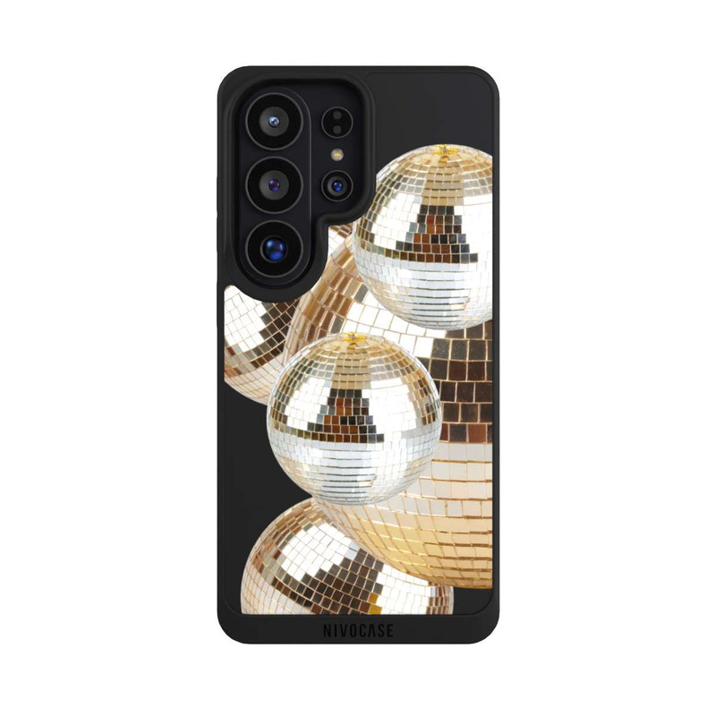 Galaxy S26 Ultra NIVOpure Discokugel Gold Transparent mit KI