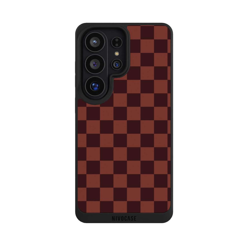 Galaxy S26 Ultra NIVOpure Checked Pattern Red
