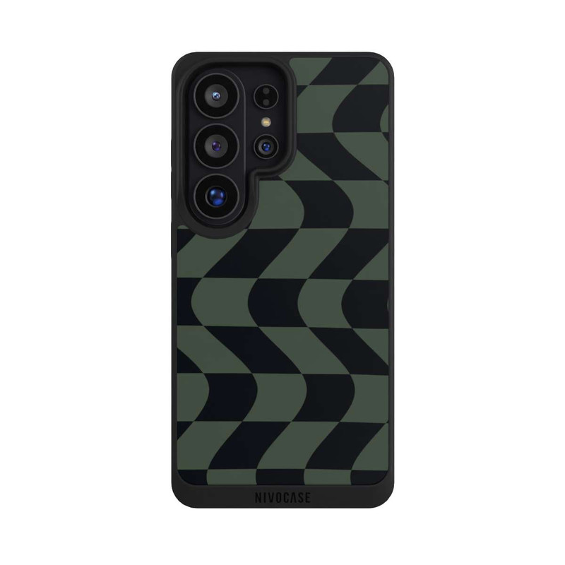 Galaxy S26 Ultra NIVOpure Karomuster Grün Schwarz