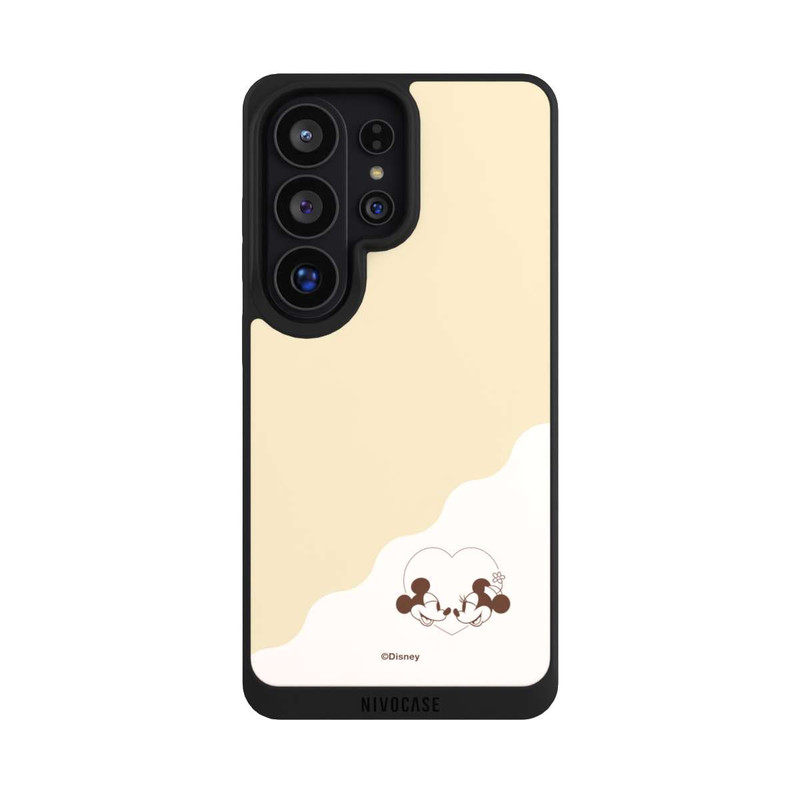 Galaxy S26 Ultra NIVOpure Mickey and Minnie Love Heart Beige
