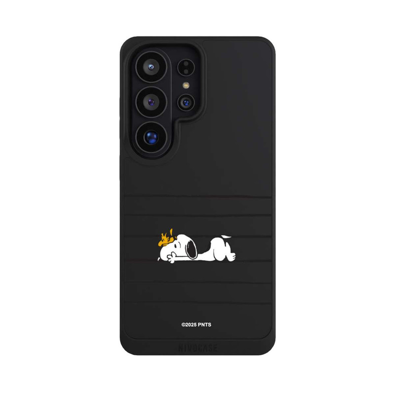 Galaxy S26 Ultra NIVOpure Snoopy Woodstock Streifen Peanuts Transparent