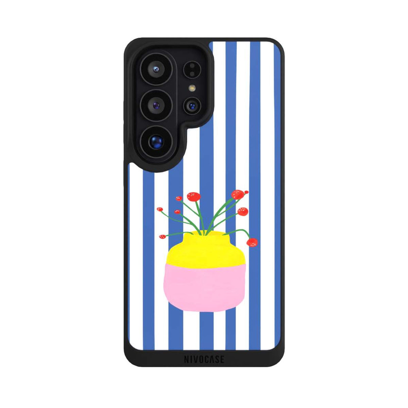 Galaxy S26 Ultra NIVOpure Colorful Vase Blue Stripes