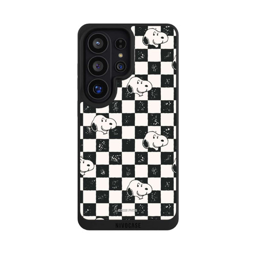 Samsung Galaxy S26 Ultra NIVOpure Snoopy Heads Checked Pattern