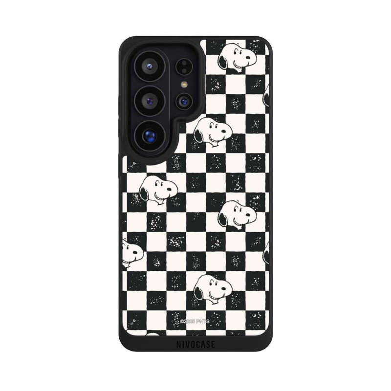 Galaxy S26 Ultra NIVOpure Snoopy Heads Checked Pattern