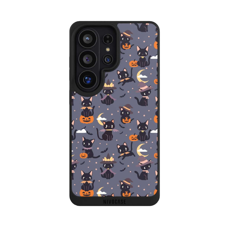 Galaxy S26 Ultra NIVOpure Cute Halloween Witch Cats and Pumpkins