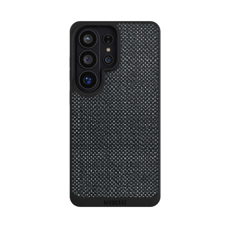 Galaxy S26 Ultra NIVOpure Abstrakter schwarzer Stoff