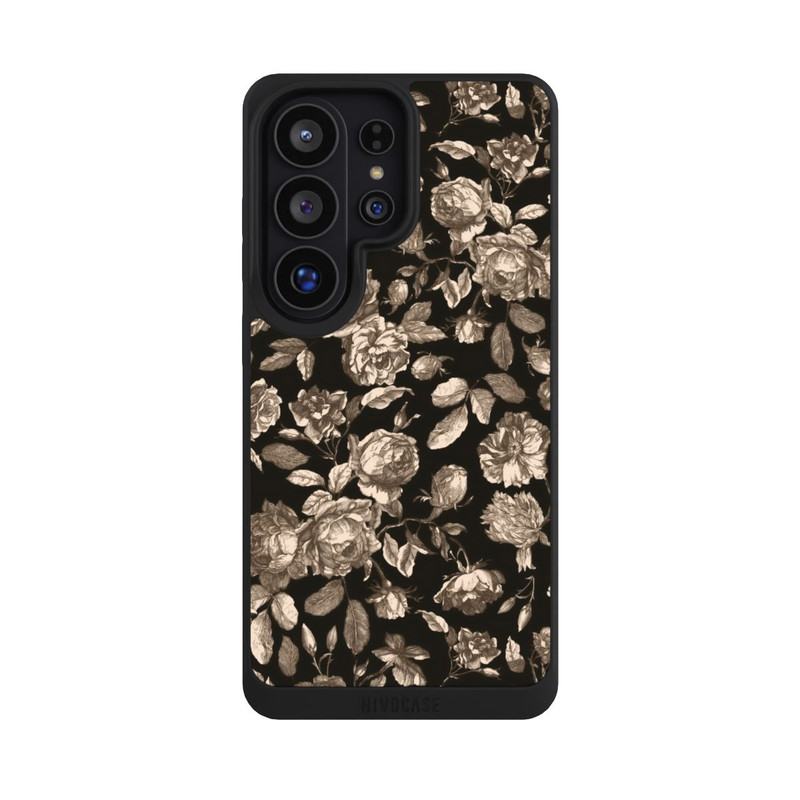 Galaxy S26 Ultra NIVOpure Canvas dark flowers