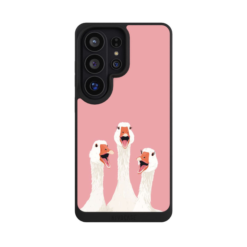 Galaxy S26 Ultra NIVOpure Three Geese Pink with AI