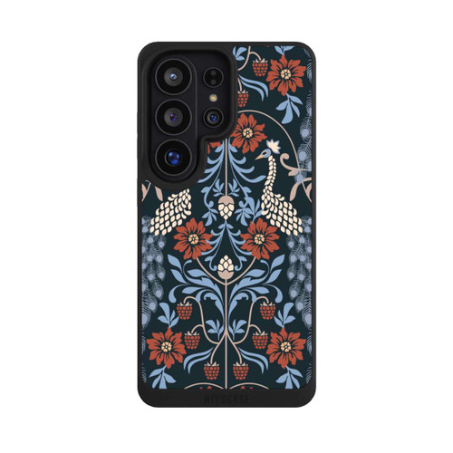 Samsung Galaxy S26 Ultra NIVOpure Vintage Peacock Garden Arts and Crafts Floral Dark