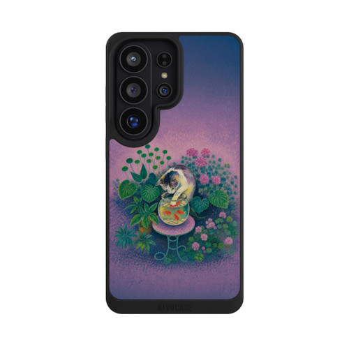 Samsung Galaxy S26 Ultra NIVOpure Goldfische von Matisse mit angelnder Katze mit KI