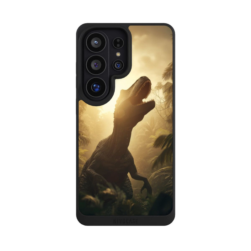 Galaxy S26 Ultra NIVOpure Dinosaure dans la Jungle avec IA