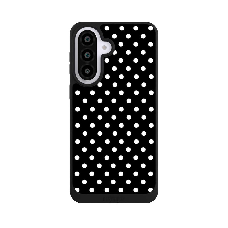 Galaxy A57 5G NIVOpure Polka Dots Schwarz und Weiß
