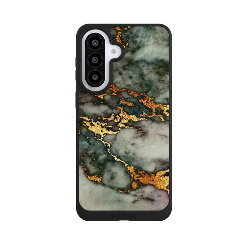 Galaxy A57 5G NIVOpure Grauer und goldener Marmor Look