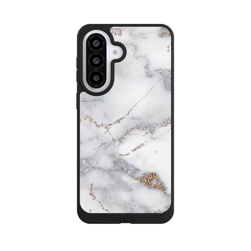Galaxy A57 5G NIVOpure Silberglitzer Marmorlook