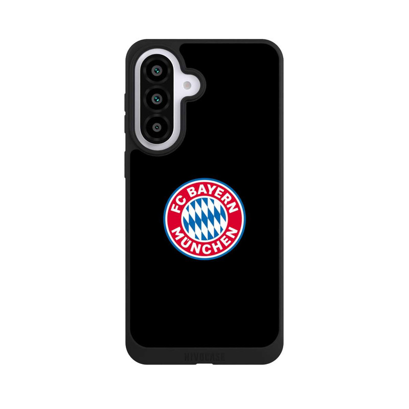 Galaxy A57 5G NIVOpure Logo FCB sur fond noir