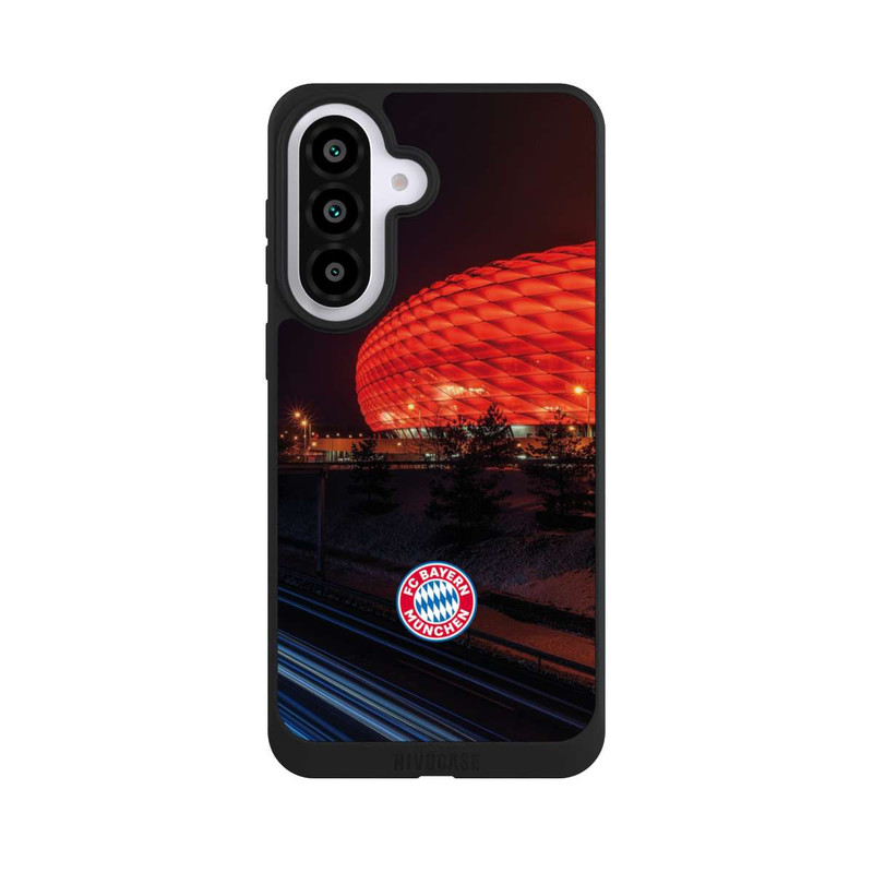 Galaxy A57 5G NIVOpure Allianz Arena at night FCB
