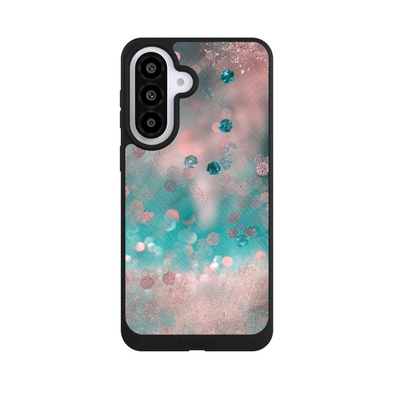 Galaxy A57 5G NIVOpure Turquoise Glamour Glitter Look