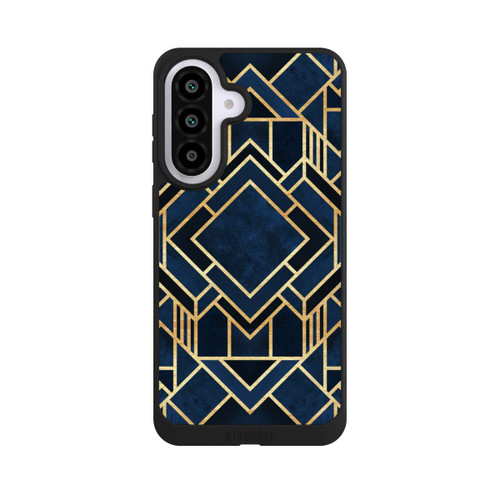 Samsung Galaxy A57 5G NIVOpure Kunst Deko Blau Golddruck