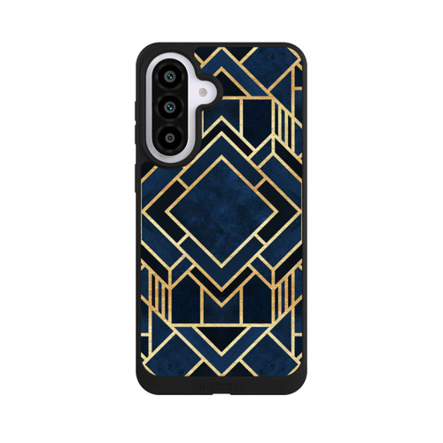 Samsung Galaxy A57 5G NIVOpure Kunst Deko Blau Golddruck