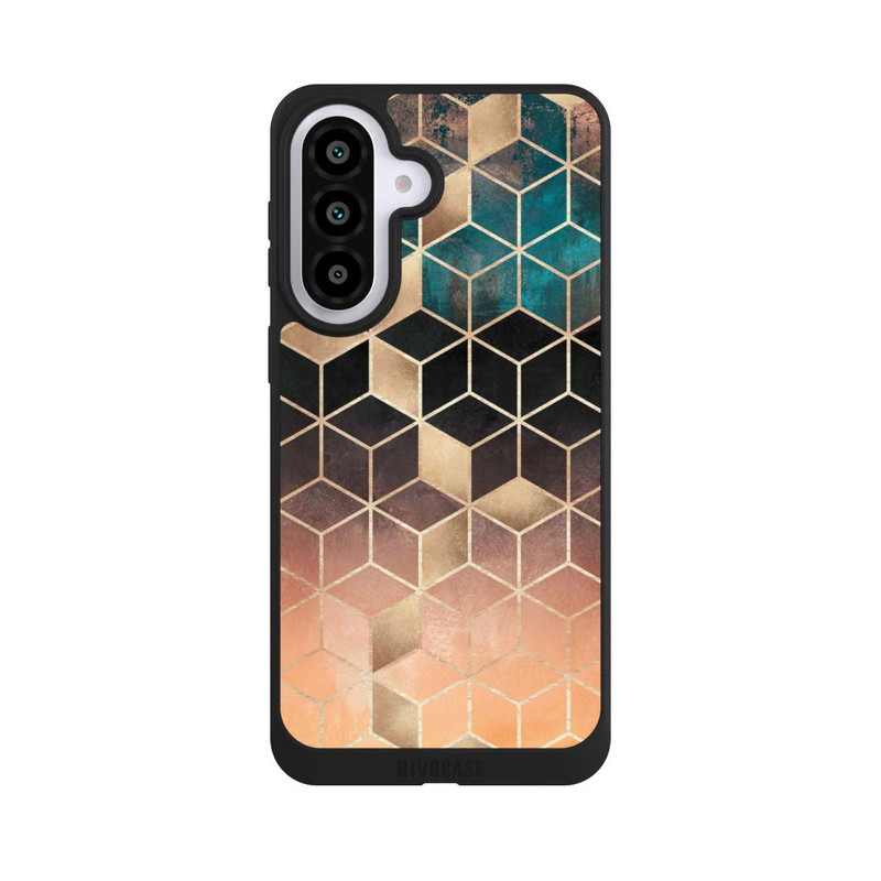 Galaxy A57 5G NIVOpure Cubes de rêve imprimé doré
