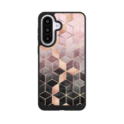 Samsung Galaxy A57 5G NIVOpure Imprimé Cubes Dégradés Gris Rose