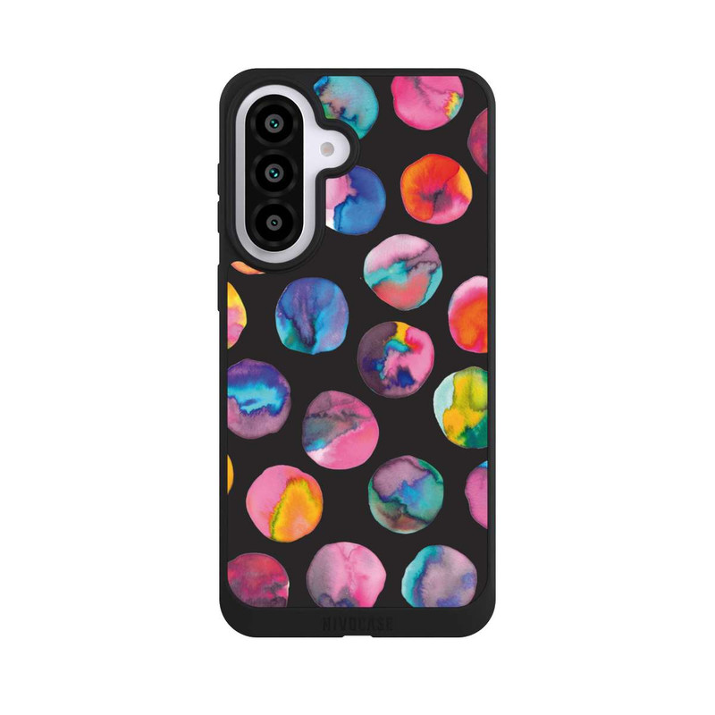 Galaxy A57 5G NIVOpure Marbres d'encre colorés points noirs