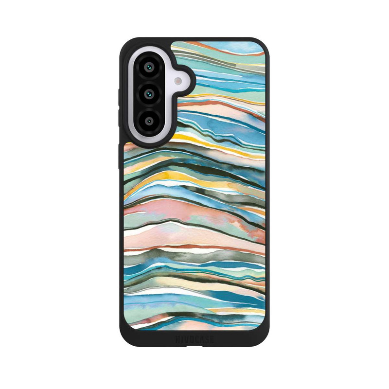 Galaxy A57 5G NIVOpure Watercolor Agate Layers Blue