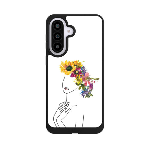 Samsung Galaxy A57 5G NIVOpure Line Art Woman flowercrown