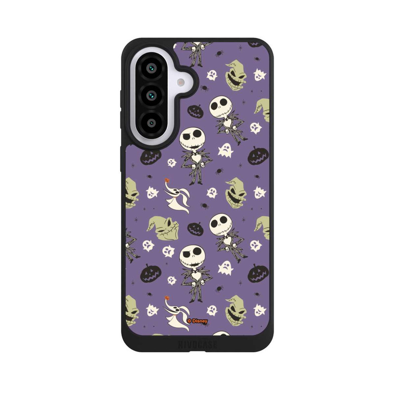 Galaxy A57 5G NIVOpure Jack Purple Pattern Tim Burtons Nightmare before Christmas