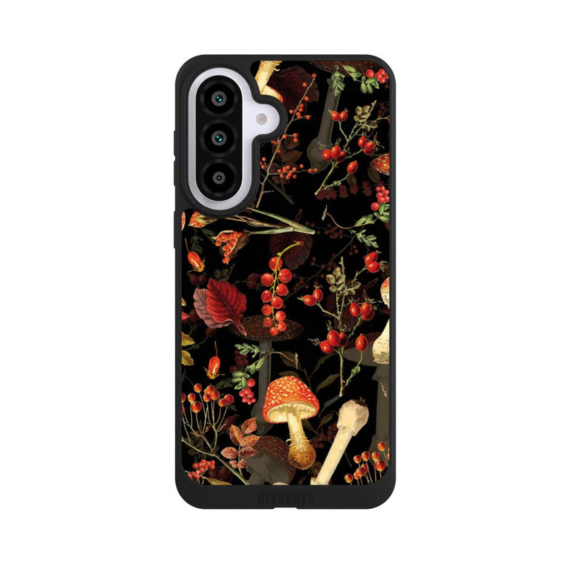 Galaxy A57 5G NIVOpure Mushroom Pattern Black