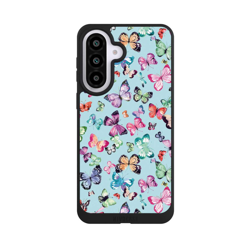 Galaxy A57 5G NIVOpure Schmetterlinge rosa orange blau