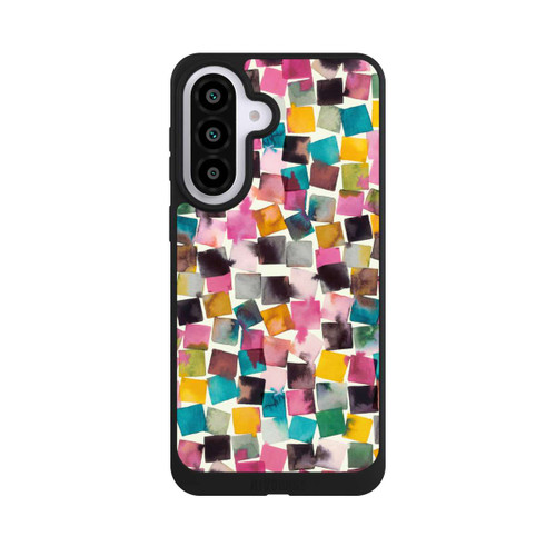 Samsung Galaxy A57 5G NIVOpure Watercolor Geometric Plaids Pink