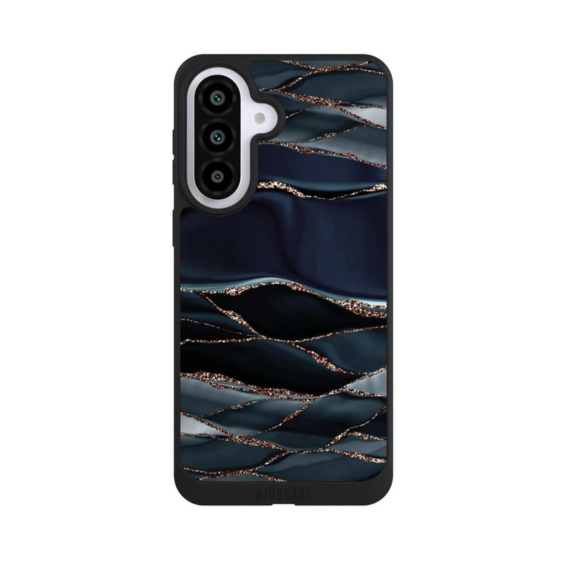 Galaxy A57 5G NIVOpure Rayures Gris Foncé Look Doré