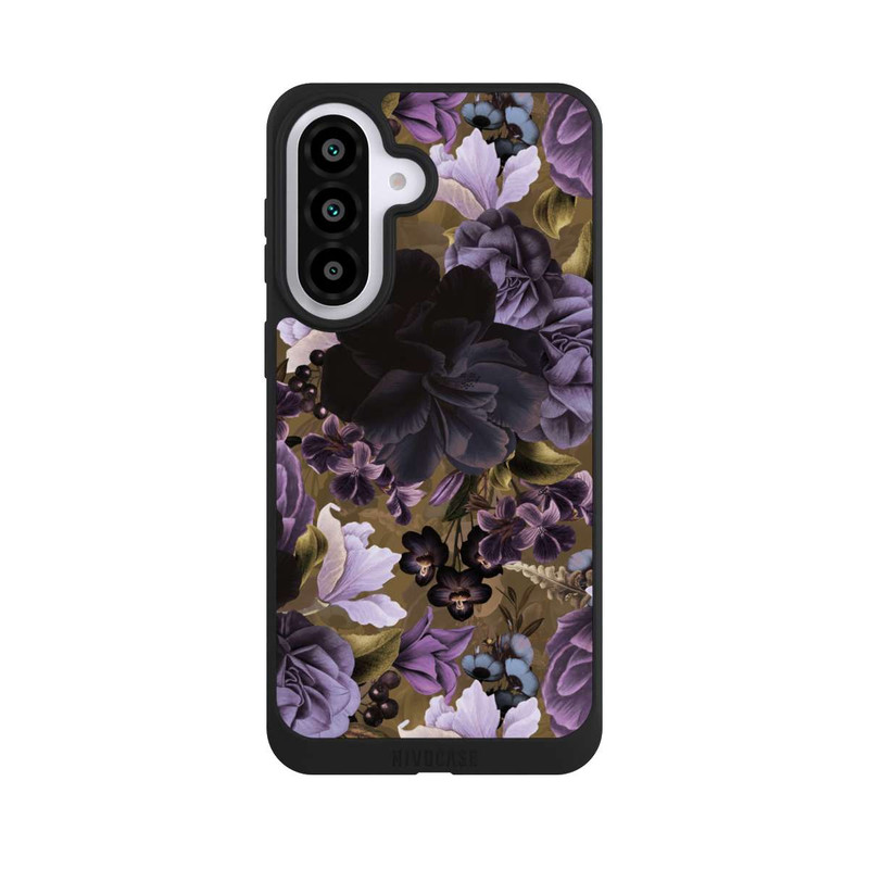 Galaxy A57 5G NIVOpure  Lila und goldene Vintageblumen